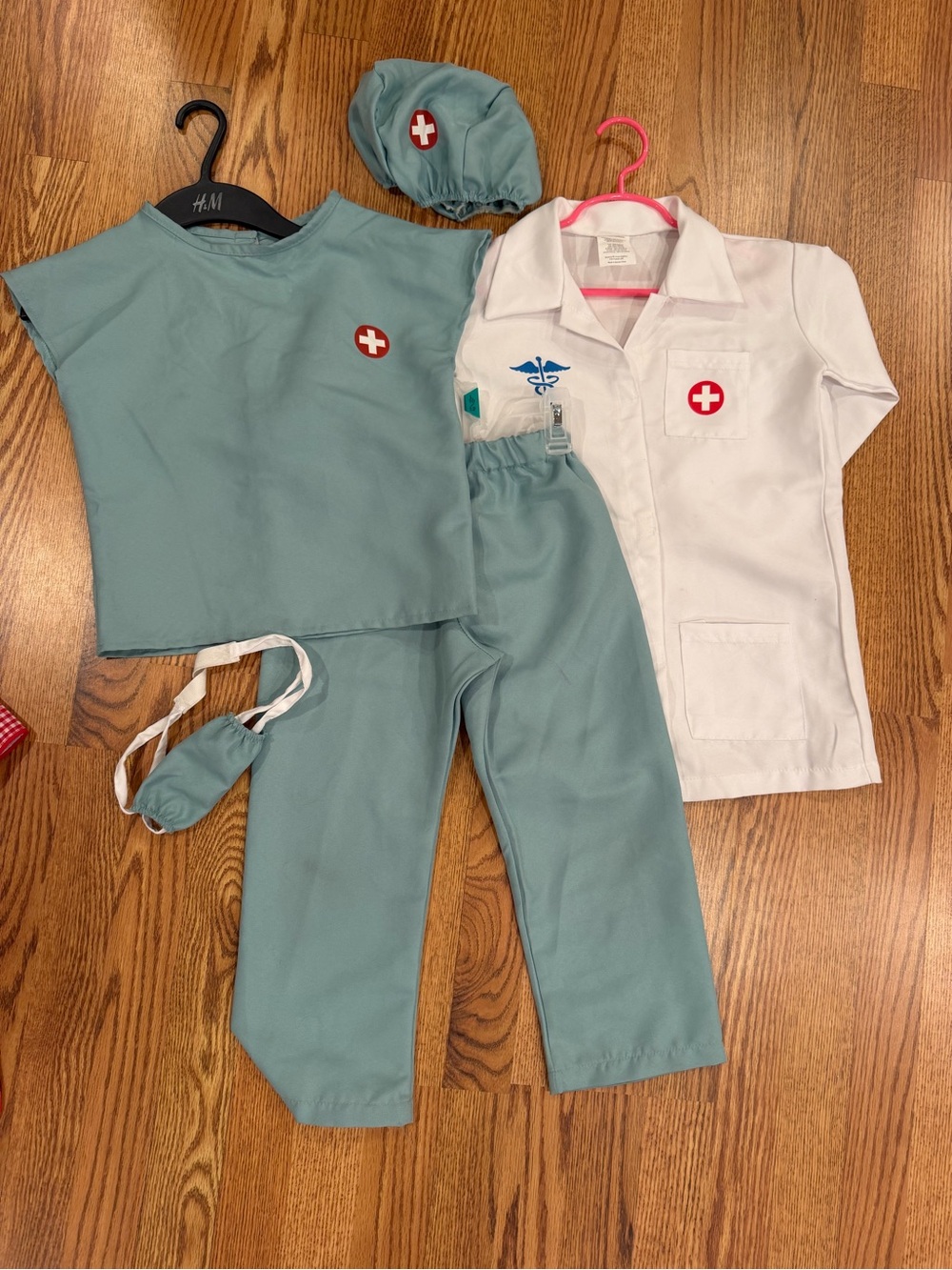 Kids Doctor & Surgeon Dress Up Costume Lot Ages 3–6 – Scrubs Medical